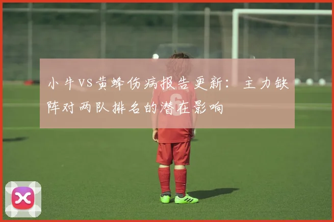 小牛vs黄蜂伤病报告更新：主力缺阵对两队排名的潜在影响